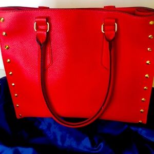 Large Red & Gold Tote!